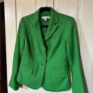 New York & Company Vibrant Green Blazer